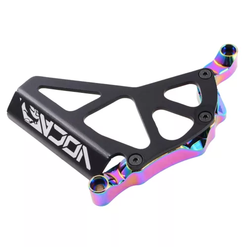 Lánckerék burkolat, VOCA RACING, fekete-NEOCHROME, ALU CNC, MINARELLI AM6