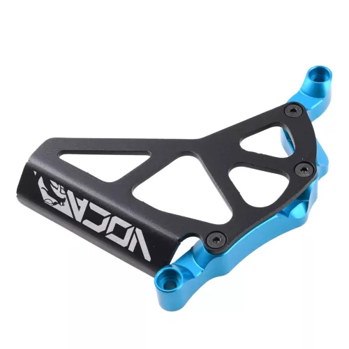 Lánckerék burkolat, VOCA RACING, fekete-világoskék, ALU CNC, MINARELLI AM6