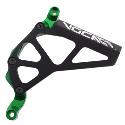 Lánckerék burkolat, VOCA RACING, fekete-zöld, ALU CNC, MINARELLI AM6