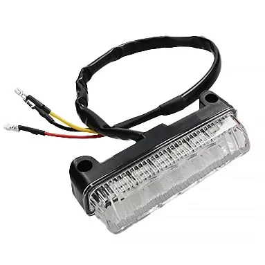 Hátsó lámpa, ALLPRO, átlátszó, univerzális, mini LED, homologizált