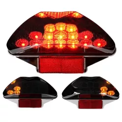   Hátsó lámpa + irányjelzők, ALLPRO, átlátszó, LED, homologizált, YAMAHA AEROX 2013-ig