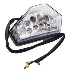 Hátsó lámpa, ALLPRO, átlátszó, LED, RIEJU MRT