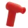 Gyújtógyertya pipa, szilikon, 90 fokos, ALLPRO, piros