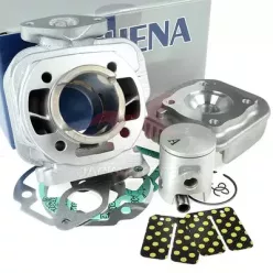   Hengerszett, hengerfejjel, Athena, Nikaszilos, 50cc, állóhengeres minarelli, 10 mm-es csapszeggel