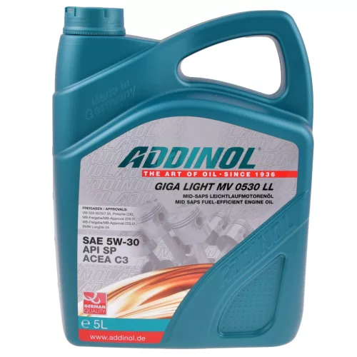 Motorolaj, ADDINOL GIGA LIGHT MV 0530 LL 5W-30, 5L