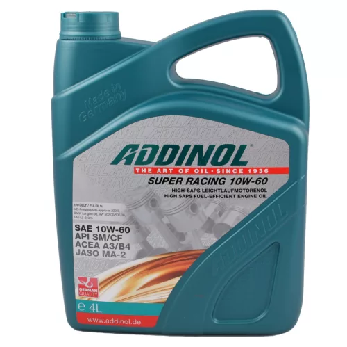 Motorolaj, ADDINOL 10W60 SUPER RACING, 4L