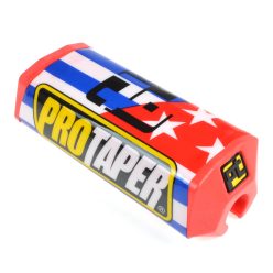   Motorkerékpár kormánybetét, amerikai, kék csíkos, piros, Protaper, replika