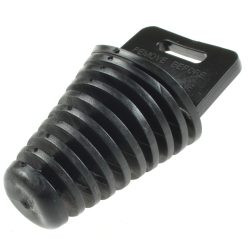 Kipufogó dugó, nagy, fekete, RACING FORCE