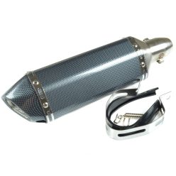   Kipufogó végdob, AKRAPOVIC, replika, közepes, karbon készlet