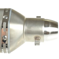   Kipufogó végdob, AKRAPOVIC, replika, közepes, ezüst készlet