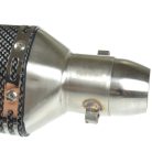 Kipufogó végdob, AKRAPOVIC, replika X-típus, karbon, V1 készlet