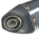 Kipufogó végdob, AKRAPOVIC REPLIKA X-típus, karbon / fekete készlet