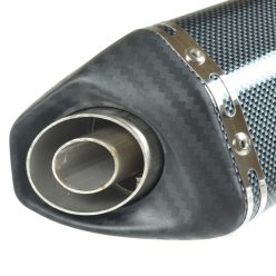   Kipufogó végdob, AKRAPOVIC REPLIKA X-típus, karbon / fekete készlet