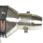 Kipufogó végdob, AKRAPOVIC REPLIKA X-típus, karbon / fekete készlet