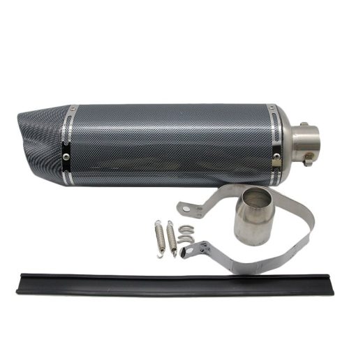 Kipufogó végdob, AKRAPOVIC, DOUBLE REPLIKA, hosszú, karbon készlet