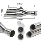 Kipufogóvég, AKRAP REPLIKA, Y-típusú, inox készlet, 2. minőségi osztály