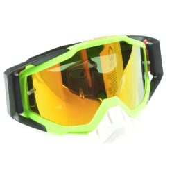   Szemüveg, zöld, fekete, narancssárga lencsével, 100% replika