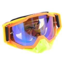   Szemüveg, narancssárga, sárga, kék lencsével, 100% replika