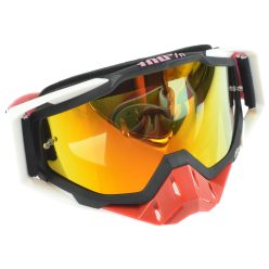   Szemüveg, fekete, fehér, narancssárga lencsével, 100% replika