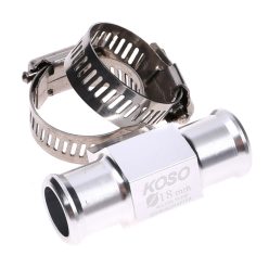   Hőmérsékletérzékelő adapter, ezüst, 1/8" 18mm, ALU, CNC