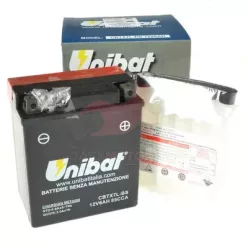   Akkumulátor, UNIBAT, CBTX7L-BS / YTX7L-BS / ETX7L-BS, (114X71X131), 12V, 6Ah, AGM
