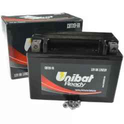  Akkumulátor, UNIBAT, CBTX9-FA / YTX9-FA / ETX9-FA (150X87X105), 12V 8Ah AGM READY