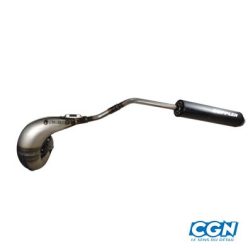 Kipufogó, bal oldal, fekete, DOPPLER GP08, DERBI SENDA