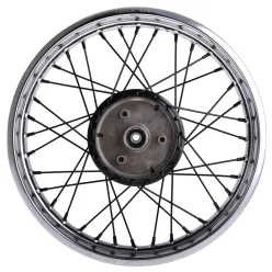   Kerék, króm, fekete kerékagy+küllők, SIMSON, 1,85x16, S50/51/70, DPR CLASSIC