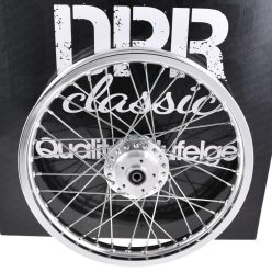   Kerék, ezüst kerékagy+króm küllők, SIMSON S51, 1,6x16, ALU, DPR CLASSIC