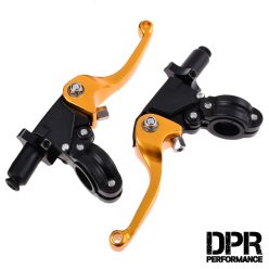   Fék-és kuplungkar, + kapocs, arany készlet, SIMSON, DPR Performance