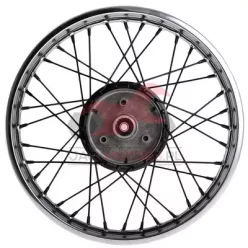   Kerék, króm, fekete, kerékagy+küllők SIMSON, 1,6x16, S50/51, DPR CLASSIC