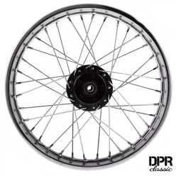   Kerék, króm, fekete kerékagy+ króm küllők, SIMSONS51, 1,60x16, DPR CLASSIC