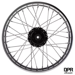   Kerék, króm, fekete kerékagy+ inox küllők, SIMSONS51, 1,60x16, DPR CLASSIC