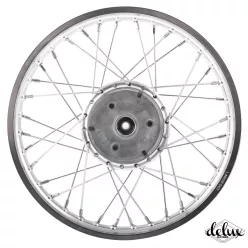 Kerék, SIMSON 1,4x16, S50/51, alu, inox, DELUX
