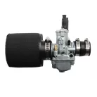 Karburátor, WSK 125, 21MM, szívócsonkkal, légszűrő szivaccsal, DELLORTO REPLIKA, Delux