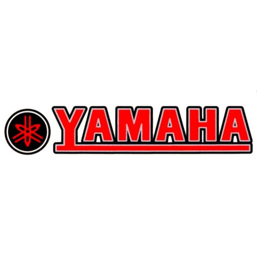 Matrica, YAMAHA, piros-ezüst-fekete + LOGO készlet