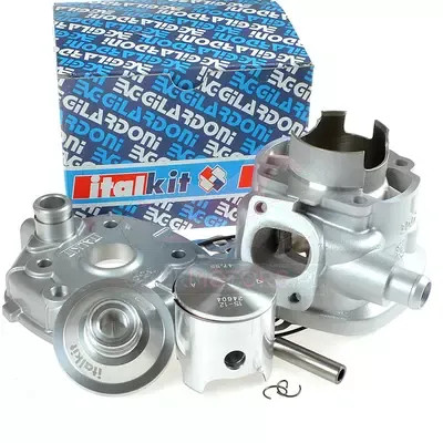 Henger, ITALKIT NICASIL, RACING MODULAR, 70CC, MINARELLI, fekvőhengeres minarelli LC + fej