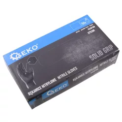 Nitril kesztyű, SOLID GRIP, fekete, S, 50 db