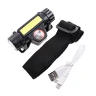 Fejlámpa, forgatható fejjel, LED COB 3W + XPE 800mAh