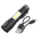 Taktikai zseblámpa, mini LED COB, 10W