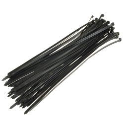   Univezális szorítószalag, nájlon, 7,6X400MM, fekete, 50 db