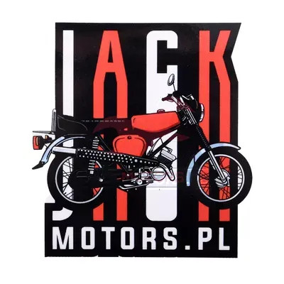 Matrica jack motorok simson enduro piros