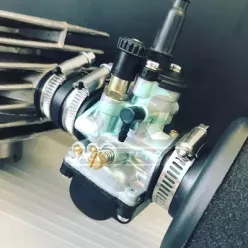   Karburátor, WSK 125, 21mm+szívócsonk+szivacsos légszűrő, új típusú