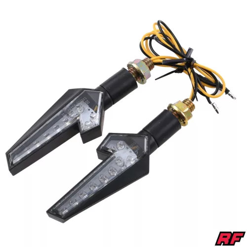 Gyújtás, mini ARROW LED, fekete, V16 készlet