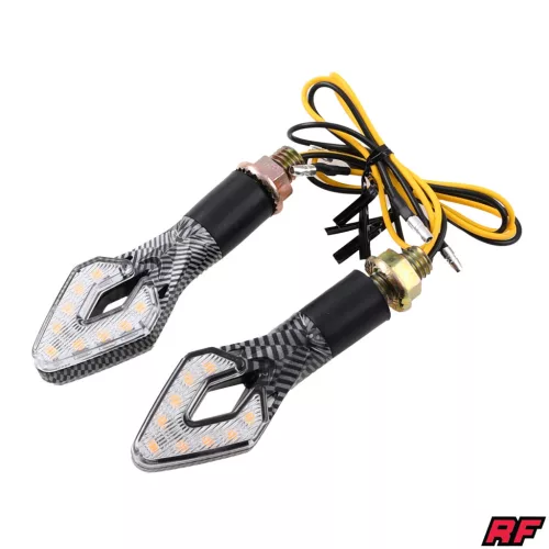Irányjelző, mini, LED, karbon, ARROW, V30 készlet