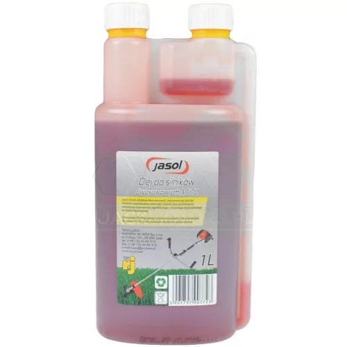 Olaj, JASOL 2T, félszintetikus, piros, 1L