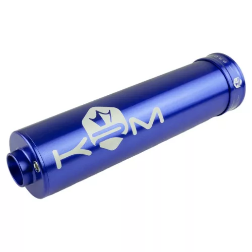 Kipufogóvég, KRM PRO RIDE, alu, sötétkék, 70-90CC