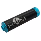 Kipufogóvég, KRM PRO RIDE, alu, fekete, világoskék, 70-90CC