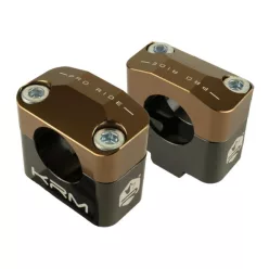   Kormány adapter, 22MM / 28,6MM, KRM PRO RIDE, alu, CNC, fekete, barna, univerzális