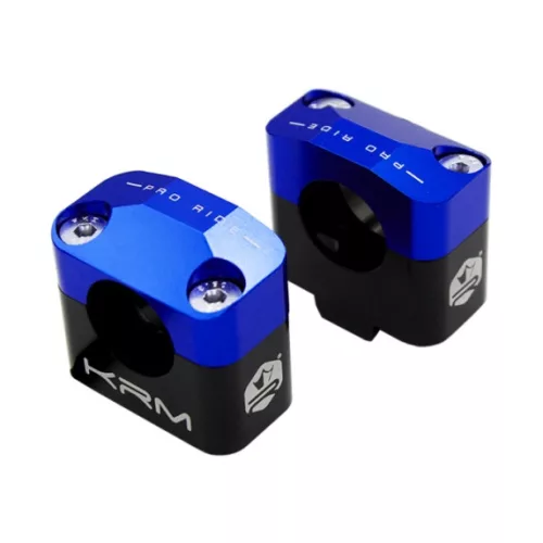 Kormány adapter, 22MM / 28,6MM, KRM PRO RIDE, alu, CNC, fekete, sötétkék, univerzális